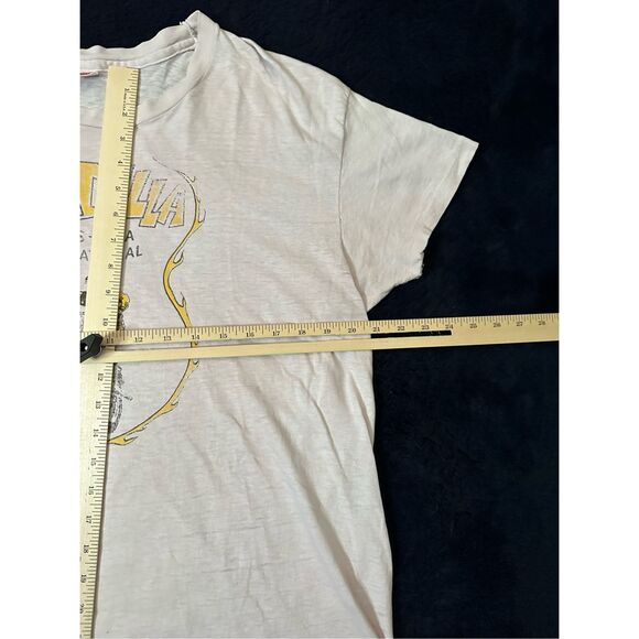 Vintage 1970s Unadilla Motorcross Trans AMA International Racing Cotton Thin T S - Picture 9 of 10